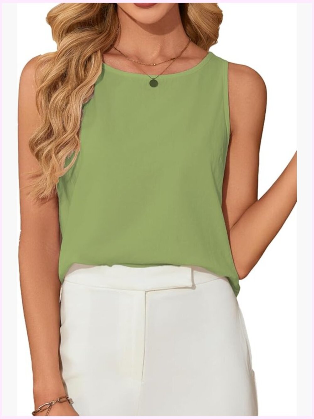 Cotton Linen Cropped Tank Top Sleeveless Loose Fit Blouse